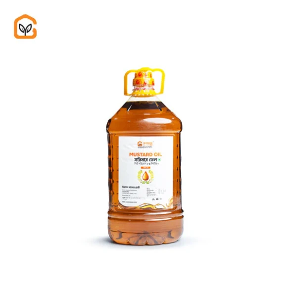 Local Maghi Sarisha Oil / কাঠের ঘানির ভার্জিন গ্রেড সরিষার তেল ( ৫ লিটার)